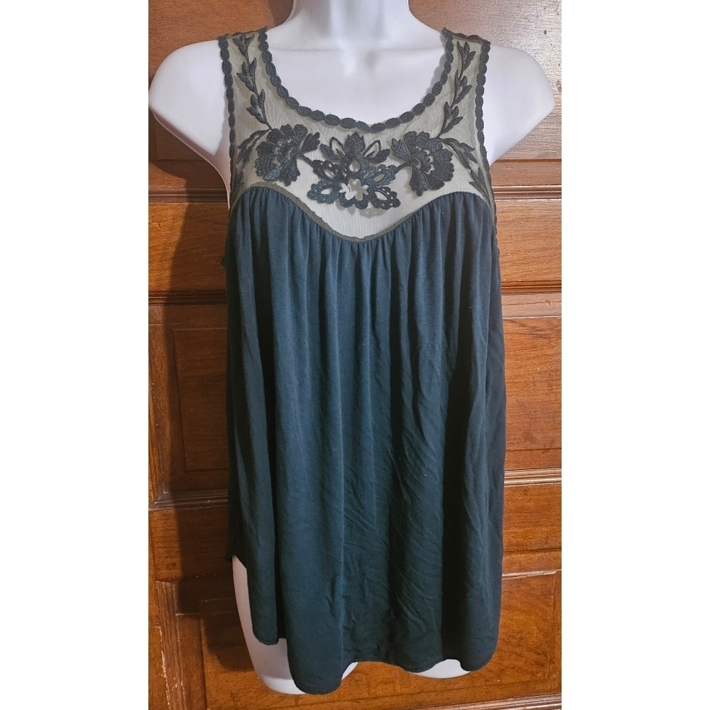 American Eagle Outfitters Soft & Sexy Floral Lace Tank Top
